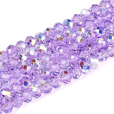 Transparent Glass Beads Strands EGLA-N016-3mm-03-1