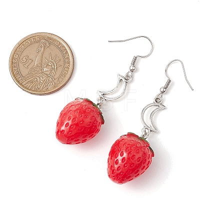 Resin Dangle Earrings EJEW-JE05903-01-1