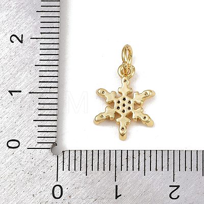 Brass Micro Pave Cubic Zirconia Charms KK-H077-02G-04-1