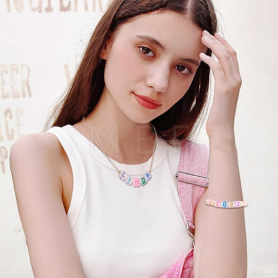 50Pcs Acrylic European Beads MACR-TADJ0001-13K-1