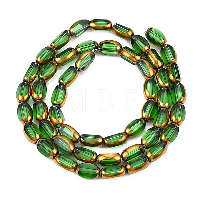 Electroplate Glass Beads Strands EGLA-N008-015G-1