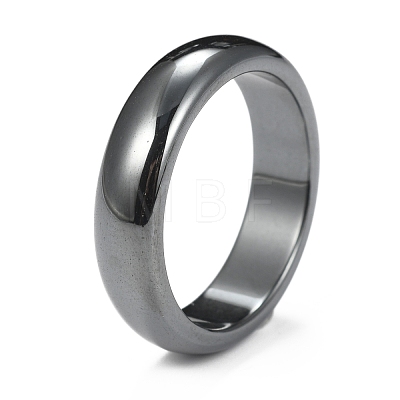 Non-Magnetic Synthetic Hematite Finger Rings RJEW-J005-03A-1