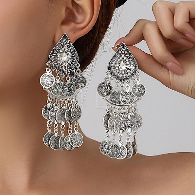 Alloy Crystal Rhinestone Chandelier Earrings for Women WG1C2F6-05-1