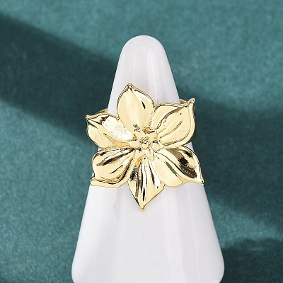 Brass Cuff Open Rings RJEW-Z129-02G-04-1