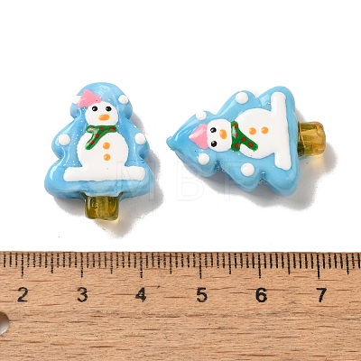 Christmas Theme Handmade Lampwork Beads X-LAMP-G162-06D-1