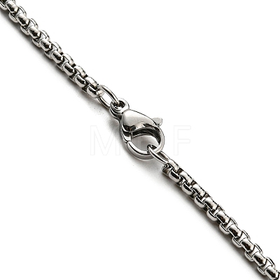 304 Stainless Steel Enamel Hamsa Hand Pendant Necklaces NJEW-G115-07P-02-1