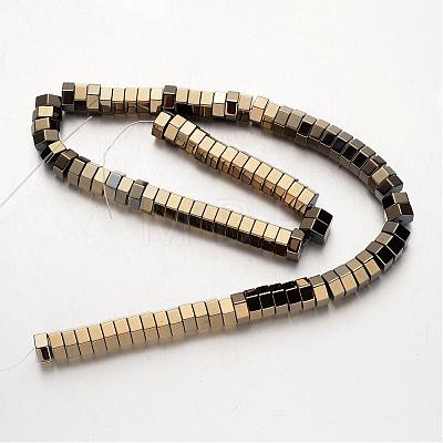 Electroplate Non-magnetic Synthetic Hematite Bead Strands G-F300-15-06-1