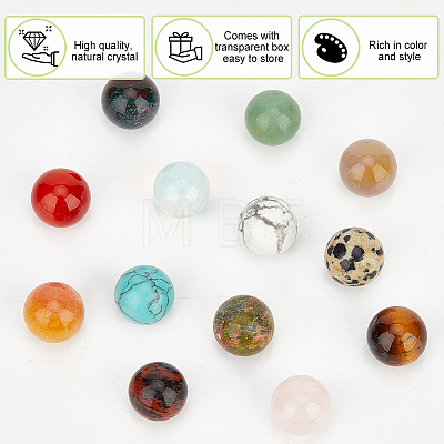 Natural & Synthetic Gemstone Round Beads G-NB0003-86B-1