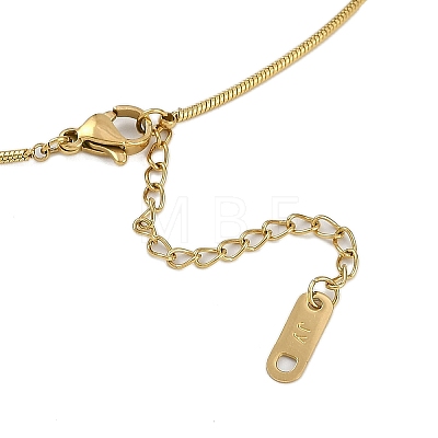 Ion Plating(IP) 304 Stainless Steel Snake Chain Necklaces NJEW-D080-08G-1