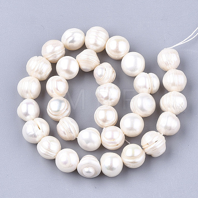 Natural Cultured Freshwater Pearl Beads Strands PEAR-T003-17-1