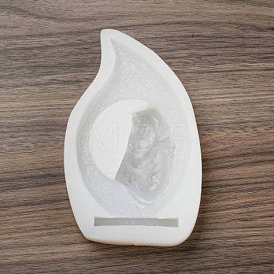Teardrop with Virgin Mary Holding Child Display Decoration DIY Silicone Molds SIMO-P003-05B-1