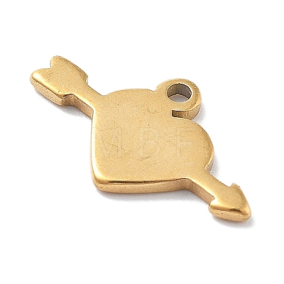 304 Stainless Steel Charms STAS-R003-01G-01-1