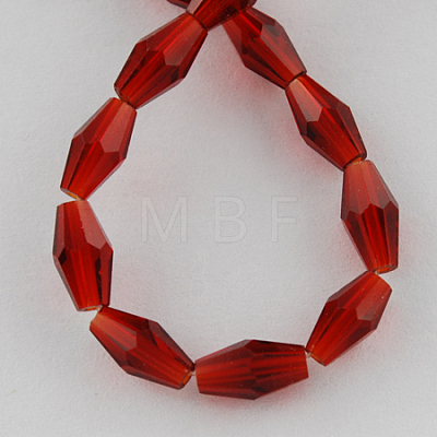 Glass Beads Strands X-GLAA-R026-8x4mm-08-1