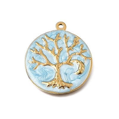 304 Stainless Steel Pendants STAS-N108-111G-05-1