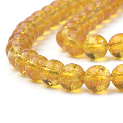 Synthetic Citrine Beads Strands X-G-S150-14-6mm-1