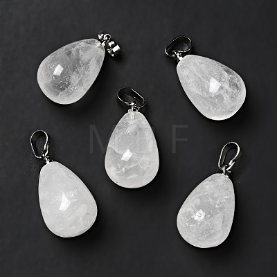 Natural Quartz Crystal Pendants G-I332-05P-15-1