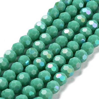 Opaque Glass Beads Strands EGLA-A035-P8mm-L13-1