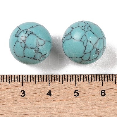 Synthetic Turquoise No Hole Sphere Beads G-K353-04D-12-1