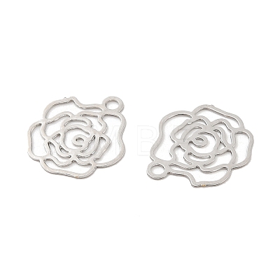 Long-Lasting Plated Brass Filigree Pendants KK-K336-32P-1