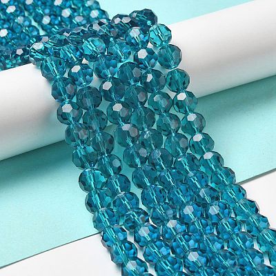 Transparent Glass Beads EGLA-A035-T10mm-D12-1