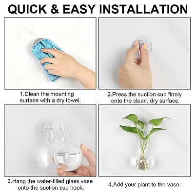 8Pcs Acrylic Hydroponic Vases DJEW-WH0643-107-1