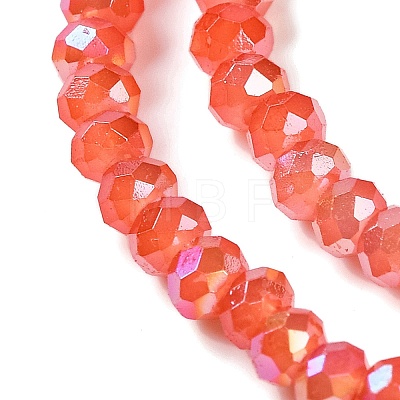 Baking Electroplate Glass Beads Strands X-DGLA-A039-J4mm-B01-1