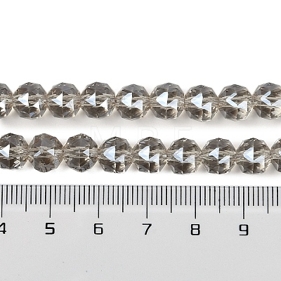 Transparent Electroplate Glass Beads Strands EGLA-N002-34C-M01-1