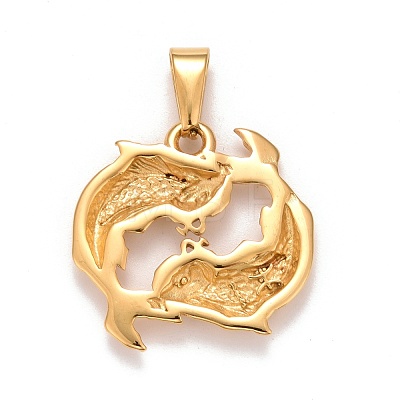 Ion Plating(IP) 304 Stainless Steel Pendants STAS-D165-14G-10-1