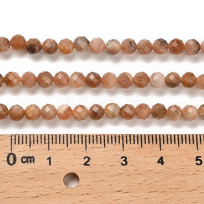 Natural Multi-Moonstone Beads Strands G-B107-A09-06-1