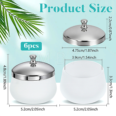6Pcs Glass Dappen Dish AJEW-DR0003-11-1