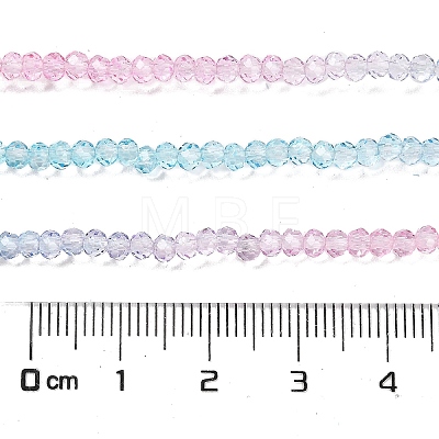 Transparent Painted Glass Beads Strands DGLA-A034-T1mm-A22-1