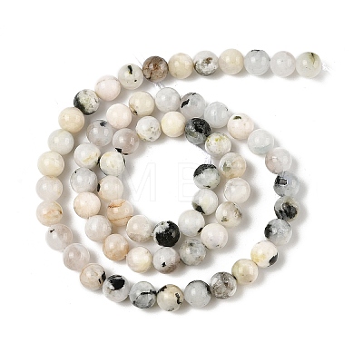 Natural Rainbow Moonstone Beads Strands G-H093-B01-6MM-1