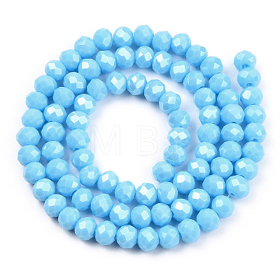 Electroplate Glass Beads Strands EGLA-A034-P2mm-A06-1