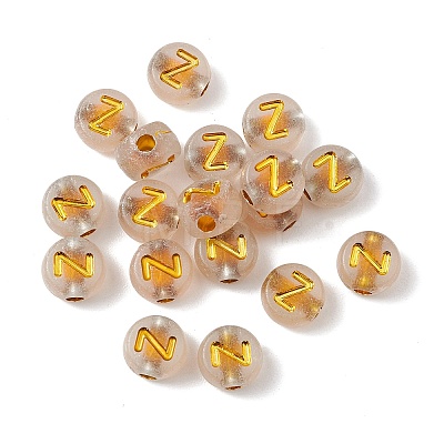 Luminous Transparent Acrylic Beads OACR-P037-01B-Z-1
