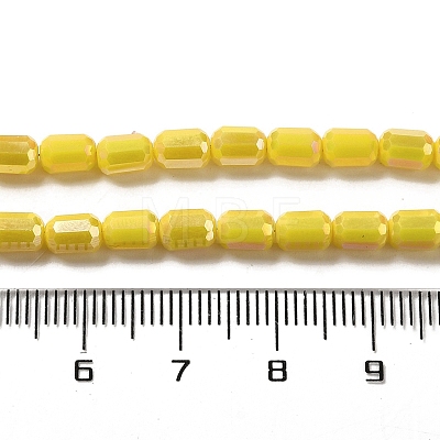 Electroplate Glass Beads Strands EGLA-D031-01L-1