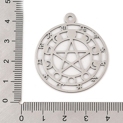 304 Stainless Steel Pendants STAS-Z109-02P-1