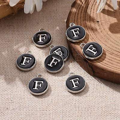 Platinum Plated Alloy Charms X-ENAM-S118-02F-P-1