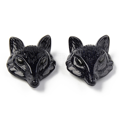 Synthetic Blue Goldstone Pendants G-R478-005A-1
