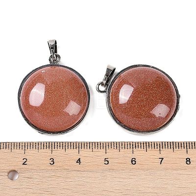 Synthetic Goldstone Tree of Life with Owl Pendants G-L524-15AS-07-1