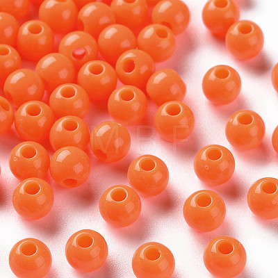 Opaque Acrylic Beads LS-MACR-S370-C6mm-A37-1