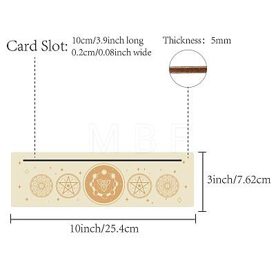 Natural Wood Card Stand for Tarot DJEW-WH0034-02R-1