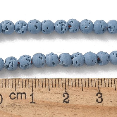 Synthetic Lava Rock Dyed Beads Strands G-H311-08D-05-1