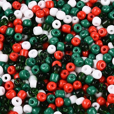 Opaque & Transparent Glass Seed Beads SEED-Q041-06C-1