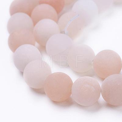 Natural Pink Aventurine Beads Strands G-F520-56-4mm-1