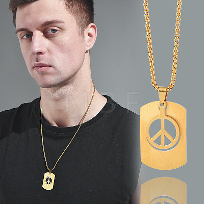 201 Stainless Steel Pendant Necklaces FS-WG18F67-01-1