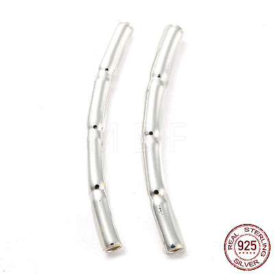 925 Sterling Silver Tube Beads STER-Z004-04D-1