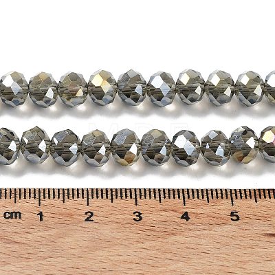 Electroplate Glass Beads Strands EGLA-A034-T8mm-B19-1