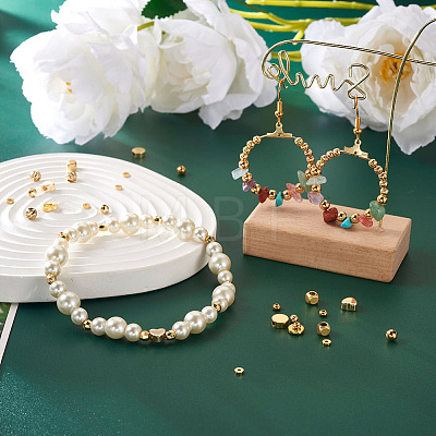  Jewelry 200Pcs 10 Style Brass Beads KK-PJ0001-24-1