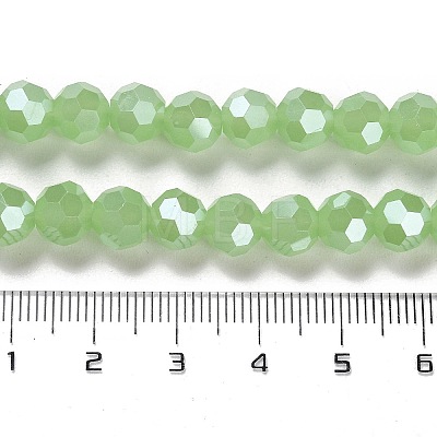 Electroplate Glass Beads Strands EGLA-A035-J8mm-A01-1