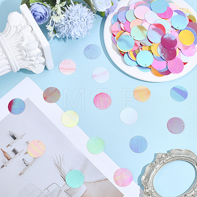200Pcs PVC Paillette/Sequin Pendants FIND-HY0005-22D-1